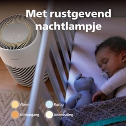 Philips PureProtect 2200 Series - Luchtreiniger - CADR 420m3/u - Ruimtes tot 109m2 - 3 Laags HEPA Filtratie - Air+ App - Ultrastil - Nachtlampje - Wit - AC2220/10 — thumbnail 3