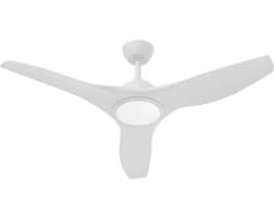 Plafondventilator met Lamp - Brinton Vivid - Aanpasbare Lichtkleur 3000K-4000K-6500K - Afstandsbediening - Wit — afbeelding 1