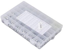 Complete set van 1520 SMD condensatoren, assortiment van aluminium elektrolytische condensatoren, 1uF-1000uF, 36 waarden, inclusief opbergdoos voor eenvoudig gebruik