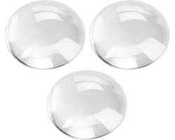 100 Stuks Glazen Cabochons - 12mm Ronde Kristal Doppen voor DIY Sieraden Maken en Creatieve Projecten