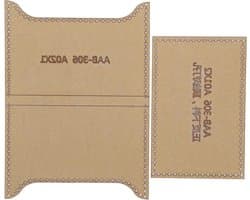 Transparante Acryl Template voor Kaartzakpatroon - Set van 2 Stuks voor DIY Leren Ambachten en Creatieve Projecten