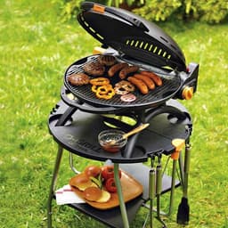 O-Grill 600 Blue - Draagbare Gas BBQ - Met Thermometer - Compact & Krachtig - Balkon / Camping - Blauw — thumbnail 2