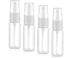 Set van 4 kleine sprayflessen van 20 ml - Lege plastic atomizers voor parfums, water en alcohol