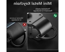 Compacte metalen sleutelhanger voor het opbergen van sleutels, ideaal voor mannen en vrouwen, ruimtebesparend en duurzaam