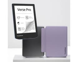 PocketBook Verse Pro Azure e-reader – Inclusief Transparant Paars Hoesje (shell cover) – Voordeelbundel