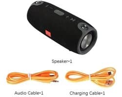 Jessi Store - Speaker - Bluetooth speaker - Draadloze speaker - Muziek box - Waterbestendig - 40W - 3600mAh - 22x10x9cm - Zwart