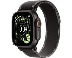 Apple Watch Ultra 3 - Wifi + 5G - 49mm - Black Titanium Case with Black/Charcoal Trail Loop - M/L