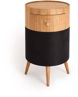 CREAYE - Luidsprekertafel met subwoofer, bluetooth, draadloos opladen en opberglade - SPEAKER TABLE BASS — thumbnail 1