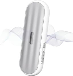 Privé Bluetooth-luidspreker onder het witte kussen: draagbaar slaaphulpmiddel met beengeleiding en ontspannende witte ruis. — thumbnail 1