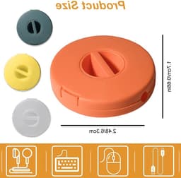 Kabelhaspel met Telefoonhouder voor USB-C, Hoofdtelefoon- en Gegevenskabels, 4 Stuks voor Thuis, Kantoor en School, Ideaal voor Organisatie en Opslag — thumbnail 5
