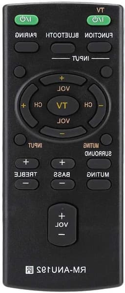Vervangende afstandsbediening voor Sony Soundbar SACT60BT, HTCT60BT en SSWCT60 - Compatibel en gebruiksvriendelijk — thumbnail 2