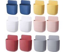 12 Stuks Afstandsbediening Houder - Afstandsbediening Wandhouder - Remote Controll Holder - Ab Houder - Opbergdoos Voor Wandmontage - Zelfklevende - Kleine Zelfklevende Organizer - Geschikt Voor Slaapkamers, Kantoren En Scholen