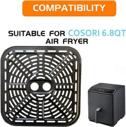 Airfryer Crisper Plate - Grill Pan Tray - Crispy Food Maken - Dubbele Laag Coating - 22.86 x 22.86 cm — thumbnail 7