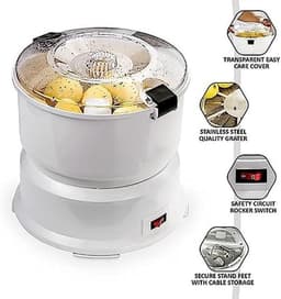Elektrische Aardappelschiller - Groentesnijder Schilmachine - Snel Groenten Schillen - Automatische Werking - 1 kg Capaciteit - Wit — thumbnail 3