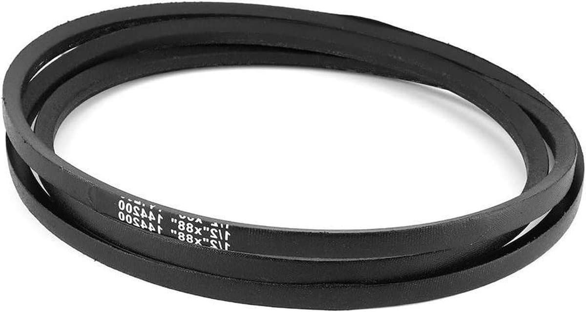 Grasmaaier riem - Maaidekriem Tractorriem - Gazononderhoud - Aramidekoord constructie - 1/2 x 88 inch - Zwart — afbeelding 1