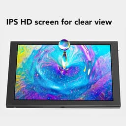 Draagbare Externe Monitor - Klein Scherm - Extra Werkruimte - IPS HD Beeld - 10 Inch - Zwart — thumbnail 2