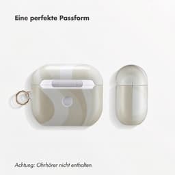 Selencia Case - Hoesje geschikt voor AirPods 3 (2021) - Desert Waves Beige — thumbnail 3