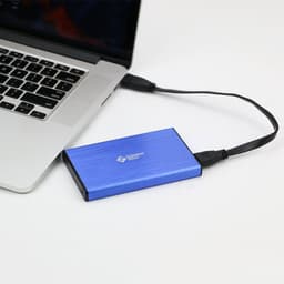 Externe Harde Schijf - Draagbare Opslag - Bestanden Opslaan - Super Snelle Snelheid - 320GB - Blauw — thumbnail 3