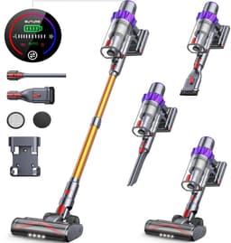 Steelstofzuiger Draadloos - Stofzuiger Zonder Zak - 500W - 48Kpa Zuigkracht - 1.5L Stofbeker - Smart OLED-touchscreen — thumbnail 1