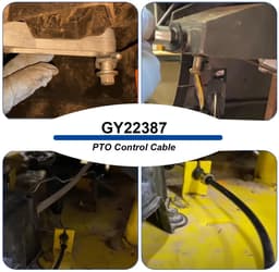 Dailygoods- Stuurkabel GY22387 - Voor John Deere 100-serie - Lengte 196,5 cm - Geschikt voor grasmaaiers - Onderdeelnummer PC10441 - PC11755 - PC12155 - Kabel — thumbnail 3