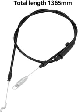 Dailygoods- Koppelingskabel Vervangend Onderdeel - Externe Lengte 1365 mm - Compatibel met Mountfield SP533 - Zwart Plastic - Aandrijfkabel - Draaddiameter 6 mm — thumbnail 2