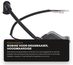 Dailygoods- Bobine voor Grasmaaier - Vervanging voor Bougie - Plug and Play - Eenvoudig te Bedienen - Geschikt voor Grastrimmer - Verhoogt Ontstekingsenergie - Ontstekingsspoel — thumbnail 1