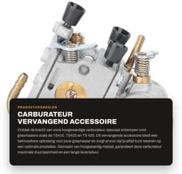 Dailygoods- Carburateur Vervangend Accessoire - Hoogwaardig Metaal - Geschikt voor TS410/TS420 - Eenvoudig te Vervangen - Duurzaam - Lange Levensduur - Motorcarburateur — thumbnail 1