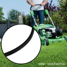 Dailygoods- Aandrijfriem Exacte Pasvorm - Vervangt 63367042100 - Compatibel met Viking MB 448.0 T - Duurzame Constructie - 723 x 9,7 x 6 mm - Soepele Krachtoverbrenging - Grasmaaierriem — thumbnail 5