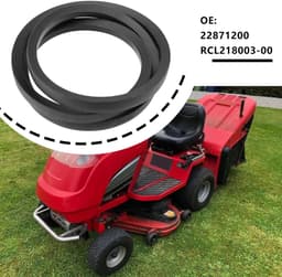 Dailygoods- Aandrijfriem Rubberen - Binnenomtrek 1448 mm - Breedte 17 mm - Dikte 11 mm - Compatibel met Countax - Geschikt voor motor tot 42 inch - Tuinmachine Riem — thumbnail 3