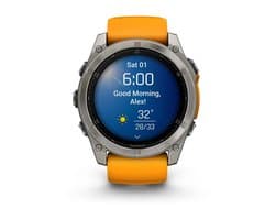 Garmin 010-02905-11 Fenix 8 – 51 mm AMOLED Titanium Smartwatch