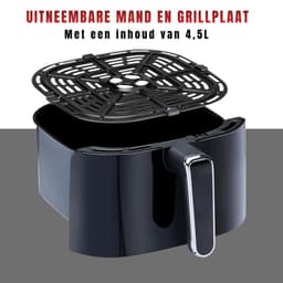 YOR® Heteluchtoven - Oven - Airfryer Oven - Zwart - 27cm x 33cm x 30cm — thumbnail 5