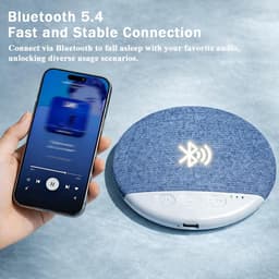 Pillow Speaker, 2026 Nieuwe Bluetooth Kussenluidspreker, Mini Botgeleiding Slaaphulp Met Stereo Bas En Witte Ruis, Ultra-Dunne Stereo Bas, Voor Volwassen Gespecialiseerde Slaapoordopjes, Grijs — thumbnail 5