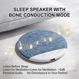 Pillow Speaker, 2026 Nieuwe Bluetooth Kussenluidspreker, Mini Botgeleiding Slaaphulp Met Stereo Bas En Witte Ruis, Ultra-Dunne Stereo Bas, Voor Volwassen Gespecialiseerde Slaapoordopjes, Roze — thumbnail 7