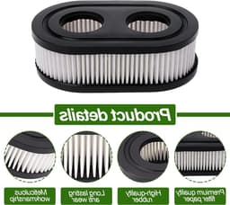 4 Stuks Luchtfilter voor Grasmaaier, Vervangingsfilter voor Briggs & Stratton, Hoogwaardige Luchtfilter Cartridge voor Betrouwbare Prestaties — thumbnail 2