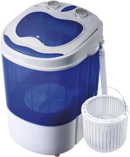 Nexvo® Camping Wasmachine - Mini Wasmachine - Wasmachines - Capaciteit van Kleding 3 kg - Laag Water- en Energieverbruik - Wit - 36cm x 37cm x 53cm — thumbnail 1