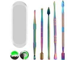 5-delige Wax Snijgereedschap Set met 2ml Siliconen Container voor Sculpturen, Modelleren en Vormen