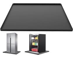 Mini Koelkastmat - Opvangbak Wasmachine - Vloer Beschermen - Antislip Absorberend - 60x60x15 cm - Grijs