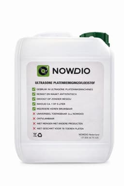 Ultrasone Platenwasvloeistof 5L – Vinyl & LP Reiniger – Antistatisch – Residuvrij – Geschikt voor NOWDIO en andere Ultrasonic Record Cleaners — thumbnail 1