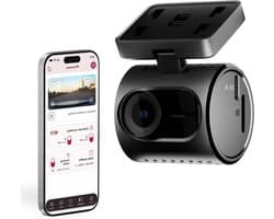 Compacte Dashcam - Autocamera Video - Veilig Rijden - 1.5K Resolutie WDR - 120 Graden Lens - Zwart