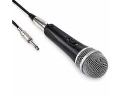 Microfoon - Dynamisch - 6.3mm jack - XLR - Koffer inbegrepen - Aan/uit-knop - 5 meter kabel - Allteq