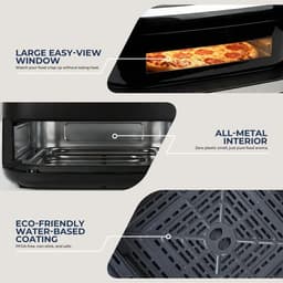 Allero Heteluchtfriteuse - Airfryer - Pizzaoven - Hetelucht Friteuses - 11-in-1 - 12inch - 2200W - 4,2 Liter - Zwart - Mand 30cm — thumbnail 3