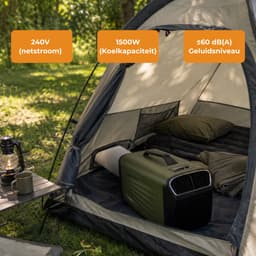 Evolar Mobiele Airco - Caravan / Camping / Tent - Koelen & Verwarmen - 5200 BTU - Mini Airco - EVO-CA05CHGR — thumbnail 5