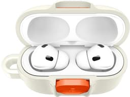 Spigen Hoesje Geschikt voor AirPods Pro 3 - Nano Pop Case met Karabijnhaak Oranje Beige — thumbnail 3