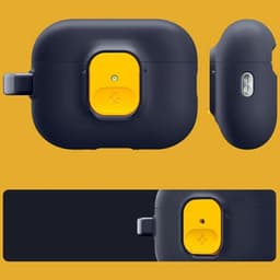 Spigen Hoesje Geschikt voor AirPods Pro 3 - Nano Pop Case met Karabijnhaak Blueberry — thumbnail 4