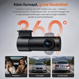 Sello! Dashcam voor auto – 2K QHP-resolutie – 143° groothoeklens – superieur bij weinig licht – incl.64 gb geheugenkaart — thumbnail 3