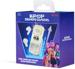 KPop Demon Hunters - Huntr/x - Golden - draadloze oordopjes - schuifdisplay met LED verlichting - met oplaadcase - touch control - lange batterijduur — thumbnail 2