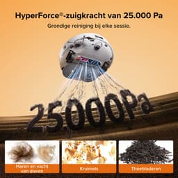 Roborock Qrevo Edge 2-robotstofzuiger-25.000 Pa-7,98 cm ultraslank ontwerp-12 mm dweilheffing-80℃ Warmwatermopwas&Zelfreinigend Station-FlexiArm Technology-RetractSense navigatiesysteem-dubbel anti-klitssysteem-Reactieve AI en Roborock app-bediening. — thumbnail 5