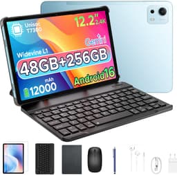POCKAM P12 Plus - Tablet - 48GB RAM (12+36GB) + 256GB ROM (2 TB/TF) - 12,2 inch 2,4K 120Hz IPS - Android 16 - 12000mAh/18W - T7300 - Wi-Fi 5 - Bluetooth 5.0 - Quad-luidsprekers - Volledige accessoirebundel met toetsenbord en stylus — thumbnail 1