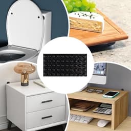 50 Stuks Rubberen Voetjes Zelfklevend – 18 mm Halfronde Siliconen Bumper Pads voor Luidsprekers, Meubels, Elektronica en Glazen Tafelbladen — thumbnail 2