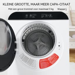 Mini Wasdroger- Mini droogkast - Compacte wasdroger - Kleine droger - 830W - 6 programma's - UV sterilisatie - Wandmontage - Kleine ruimtes - 4,5 kg — thumbnail 5